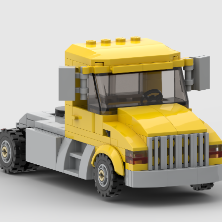 LEGO MOC Day cab semi truck by CrazyCreeper39 | Rebrickable - Build ...