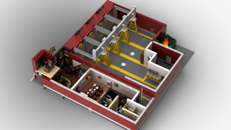 LEGO MOC-168801 Modular Fire Station by BrickStudioArchitect ...