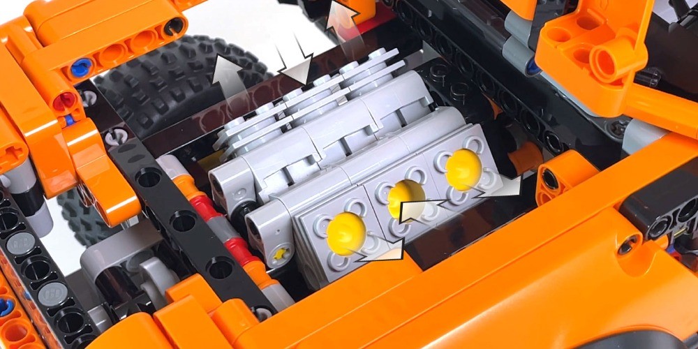 LEGO MOC-240437 42126 Ford F-150 Raptor RC MOD for Powered Up Motors by ...