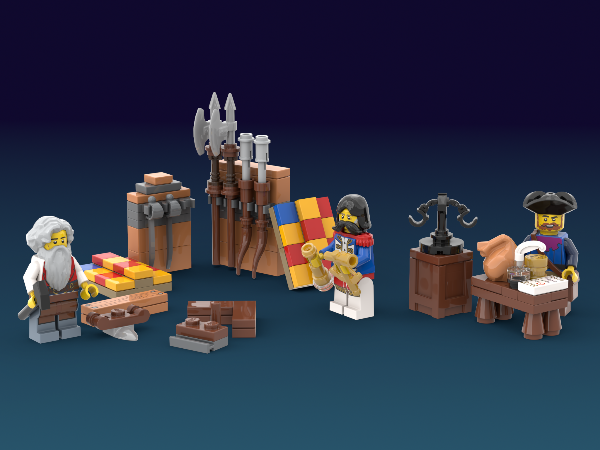LEGO MOC Renaissance Shipwright by arselus | Rebrickable - Build with LEGO