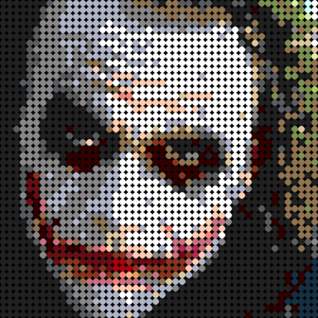 LEGO MOC Joker mosaic by LKBuilds | Rebrickable - Build with LEGO