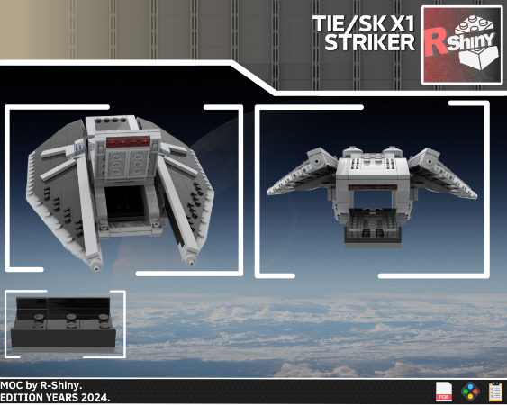 LEGO MOC TIE/rp Reaper attack lander by R-Shiny | Rebrickable - Build ...