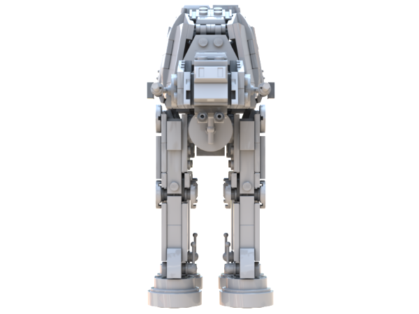 Lego micro scale AT-ST walker. It was very hard to capture…