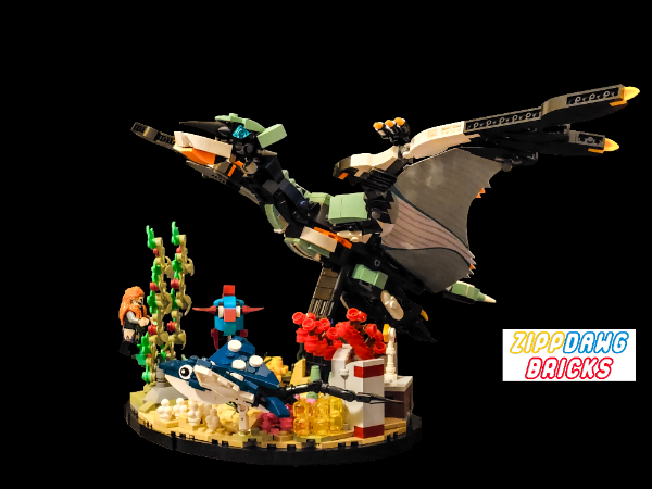 LEGO MOC-196106 Base for Waterwing - Horizon Forbidden West, Burning ...