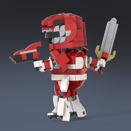 LEGO MOC SD RED RANGER by choi_dambaek | Rebrickable - Build with LEGO