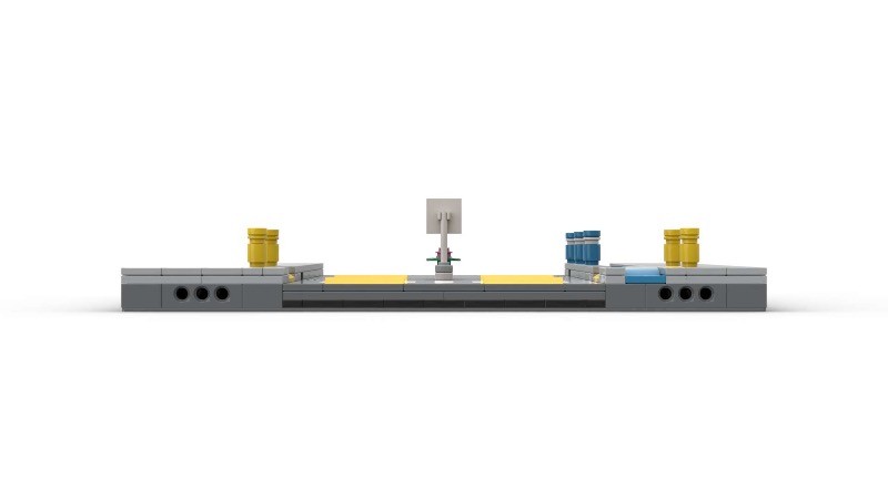 LEGO MOC-142772 MILS Modified 32x32 Road Module, Straight with Bicycle ...