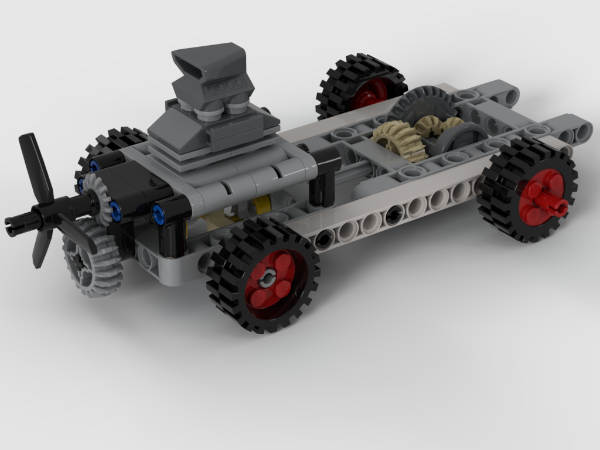 LEGO MOC Chassis with 2-cylinder engine and differential by fierogt87 ...