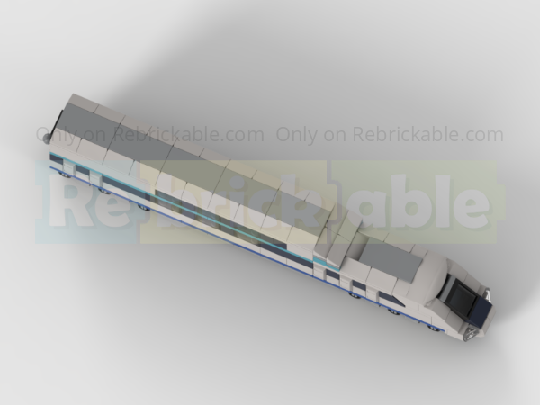 LEGO MOC 40518 Double Decker Train Carriage - Alternate
