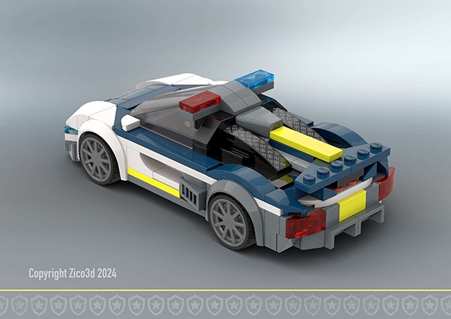 LEGO MOC Set 60415 - 8 Stud Police MOD by Zico3d
