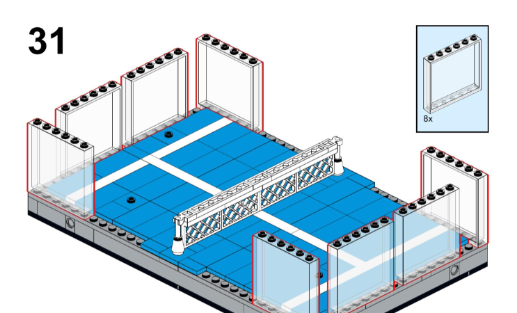 LEGO MOC-167735 Padel court by Mh.bricks | Rebrickable - Build with LEGO