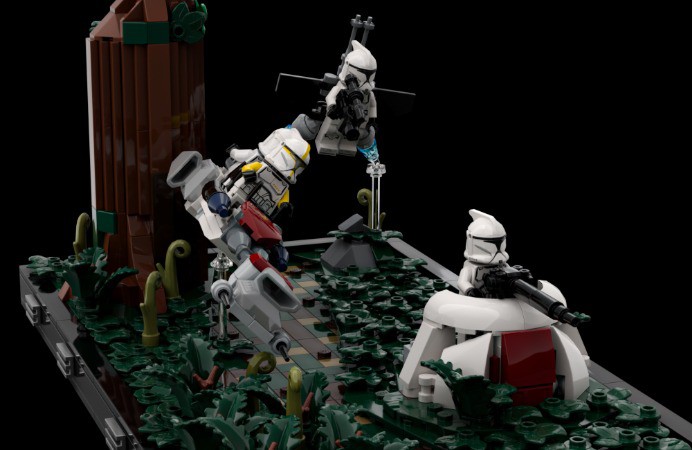 LEGO MOC AT-RT Walker and Speeder - Alternate Build of 75372 Clone & Droid  Battle Pack by Wurger Bricks