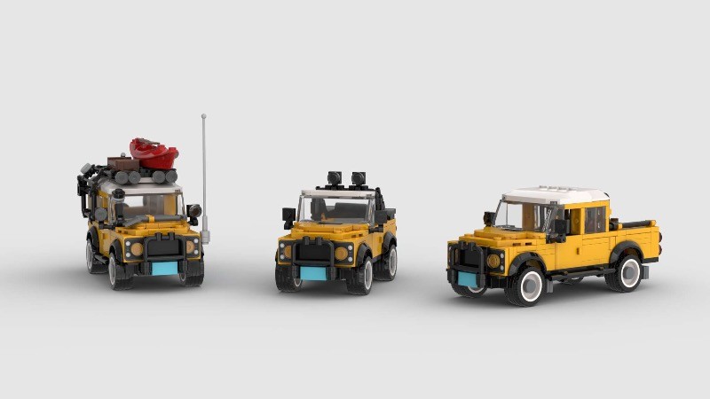 LEGO MOC-186359 Land Rover Defender 130 Pickup - City/Minifigure Scale ...