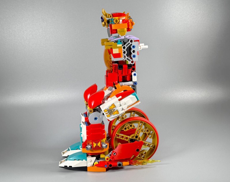 Review: 80057-1 - Nezha's Ring of Fire Mech | Rebrickable - Build