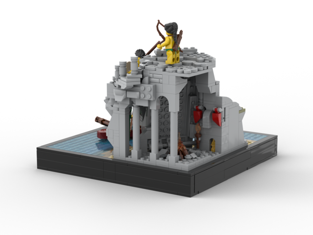 LEGO MOC-226341 🐚 SHELL GATHERER - Island Woman's Daily Life | Modular ...