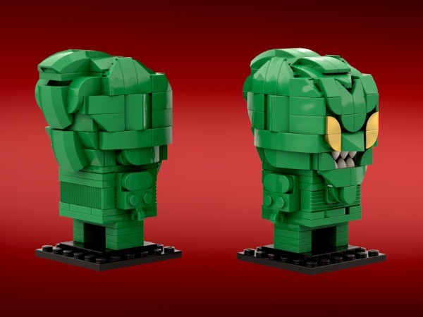 LEGO MOC Green Goblin With Glider Brickheadz by cheesebricks ...