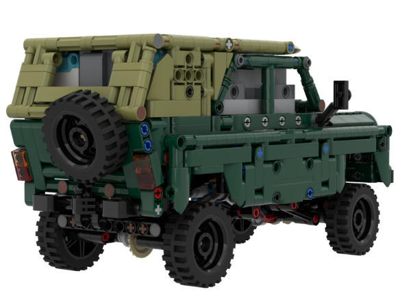 LEGO MOC UAZ 469 1:17 scale RC model by kokodak | Rebrickable - Build ...