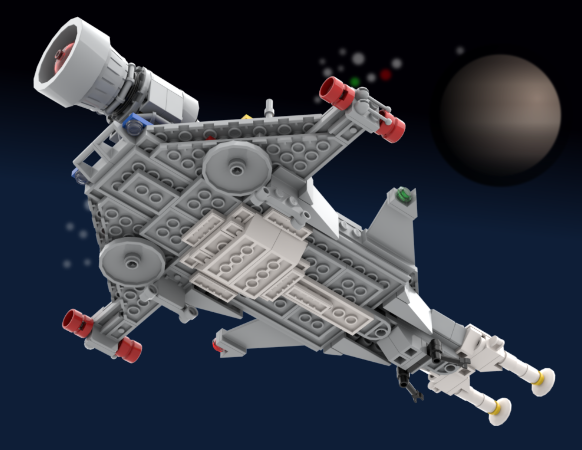 LEGO MOC Xenon X-Craft (10497 Alt-Leftover Parts Build) by ReBrick.me
