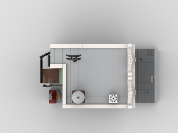 LEGO MOC-177992 VHS Shop and Pizzeria Modular (16X32) (continuation of ...