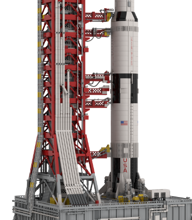 LEGO MOC Apollo 11 Launch Umbilical Tower by SkylabBricks | Rebrickable ...