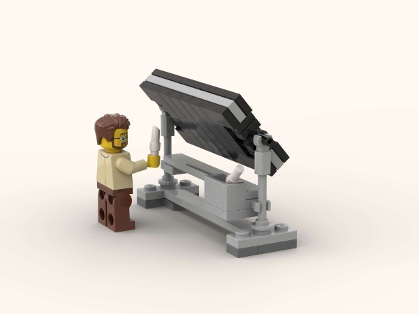 LEGO MOC-135426 Teacher with flipping double-sided blackboard by ...
