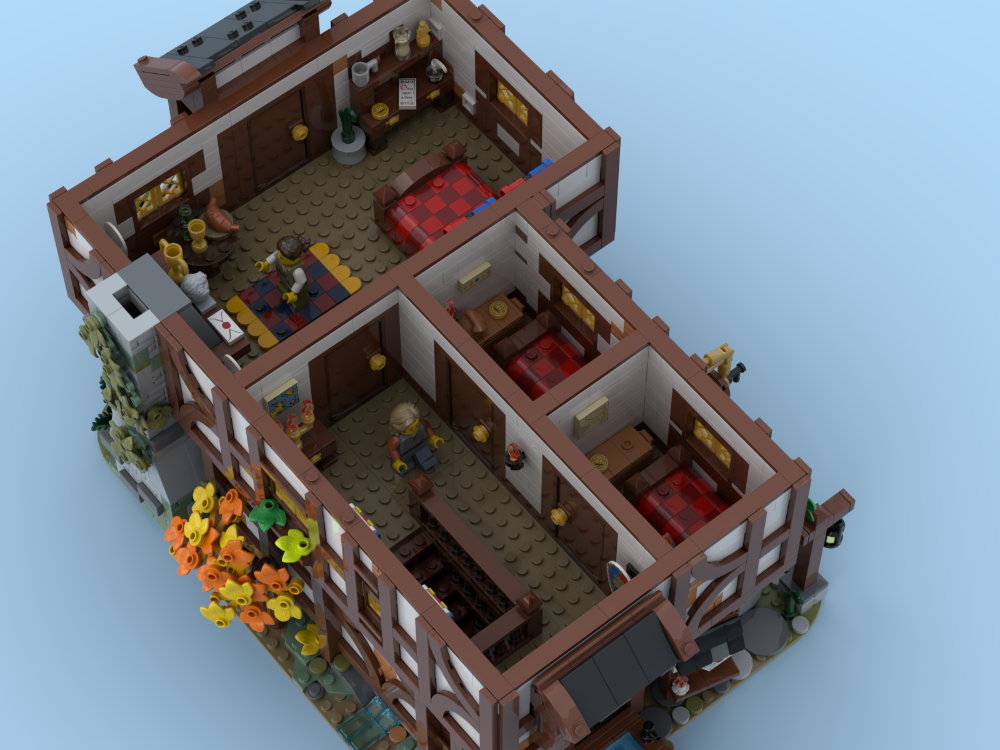 LEGO MOC-224648 Grand Medieval Inn by TheMagicBrick | Rebrickable ...