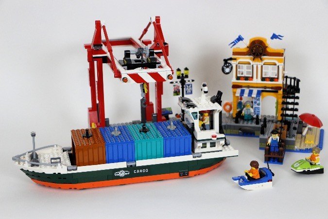 LEGO MOC-187372 60422: Cargo Ship Upgrade: +2 Containers - No Extra ...