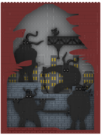 LEGO MOC-188334 TMNT silhouette by Daddyniemi | Rebrickable - Build ...
