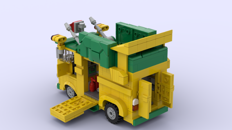 LEGO MOC Turtle Party Van by leo_chan | Rebrickable - Build with LEGO