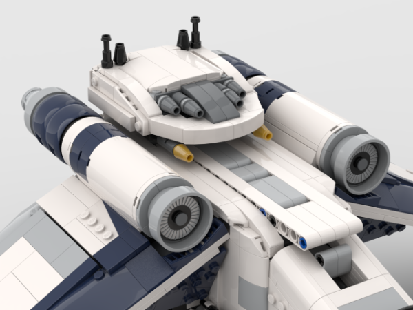 LEGO MOC Republic Dropship V2 (Works with 2008, 2013, AND 2022 AT-TEs ...