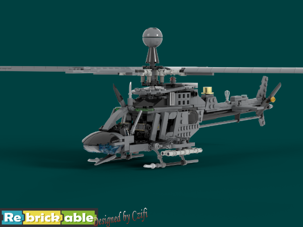 LEGO MOC OH-58D Kiowa Warrior by Czifi | Rebrickable - Build