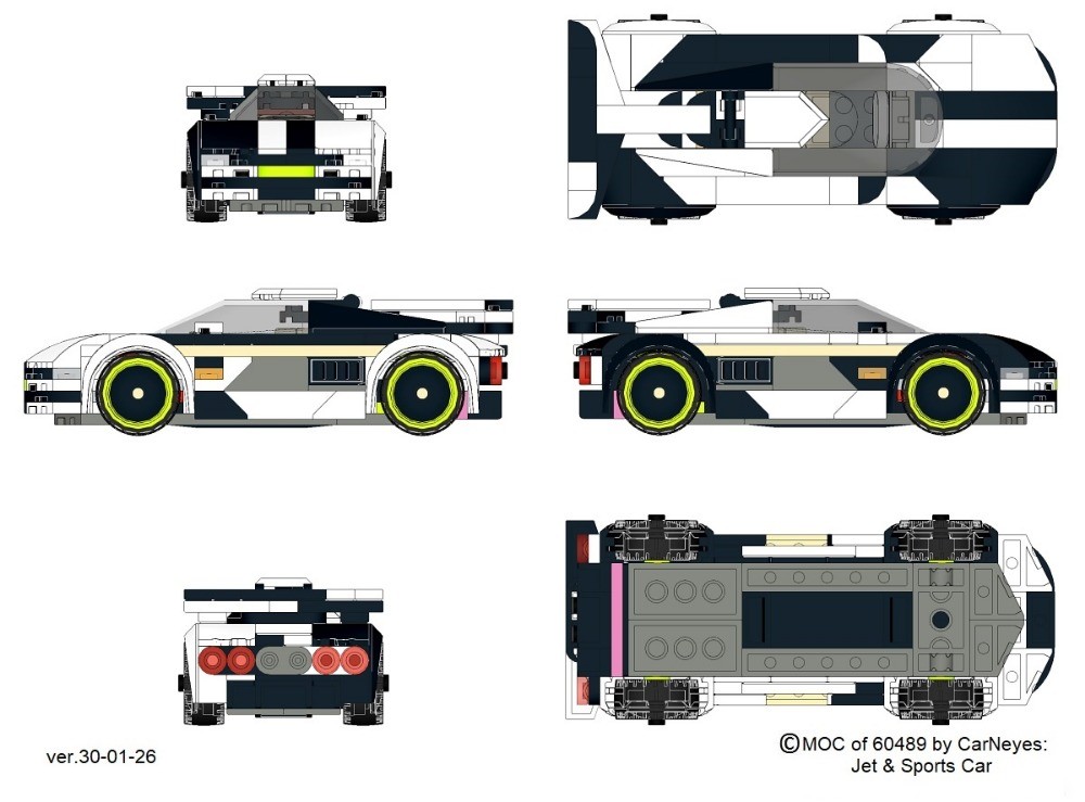 LEGO MOC-250624 60489 MOC (Jet & Sports Car) by CarNeyes