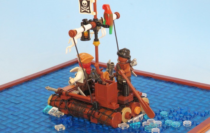 LEGO MOC PIRATE RAFT by Darcanj - Brickaholic | Rebrickable - Build ...