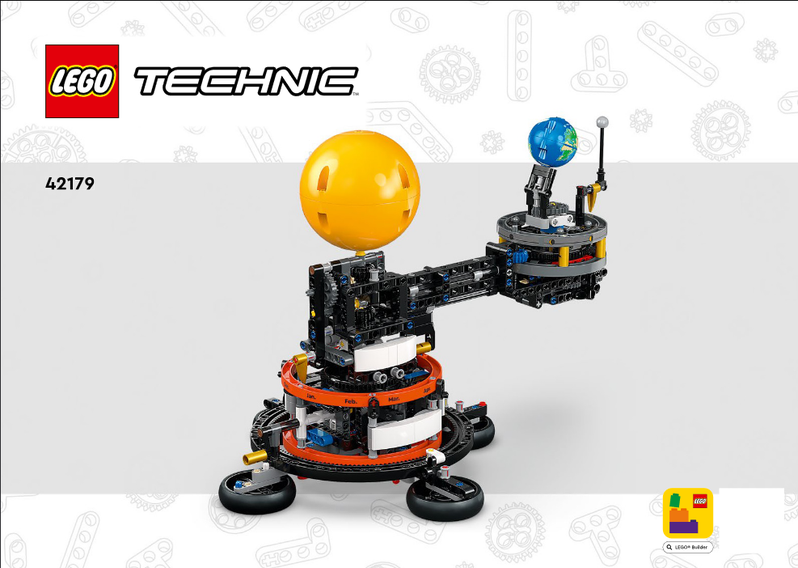 りな Review: 42179-1 - Planet Earth and Moon in Orbit | Rebrickable