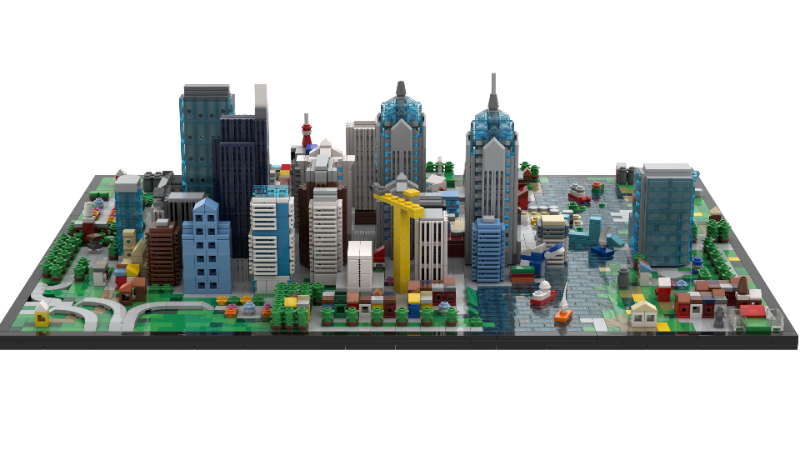 LEGO MOC Philadelphia - city map (skyline) by kubak5 | Rebrickable ...