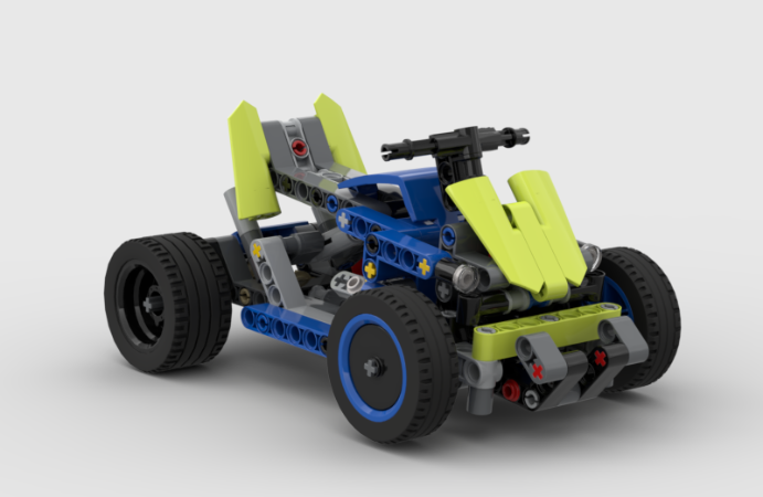 LEGO MOC 42164 alternative model race quad by east_brick_customs 