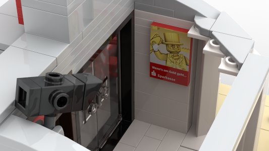 LEGO MOC Sparkasse Diorama (german public bank / european savings bank ...