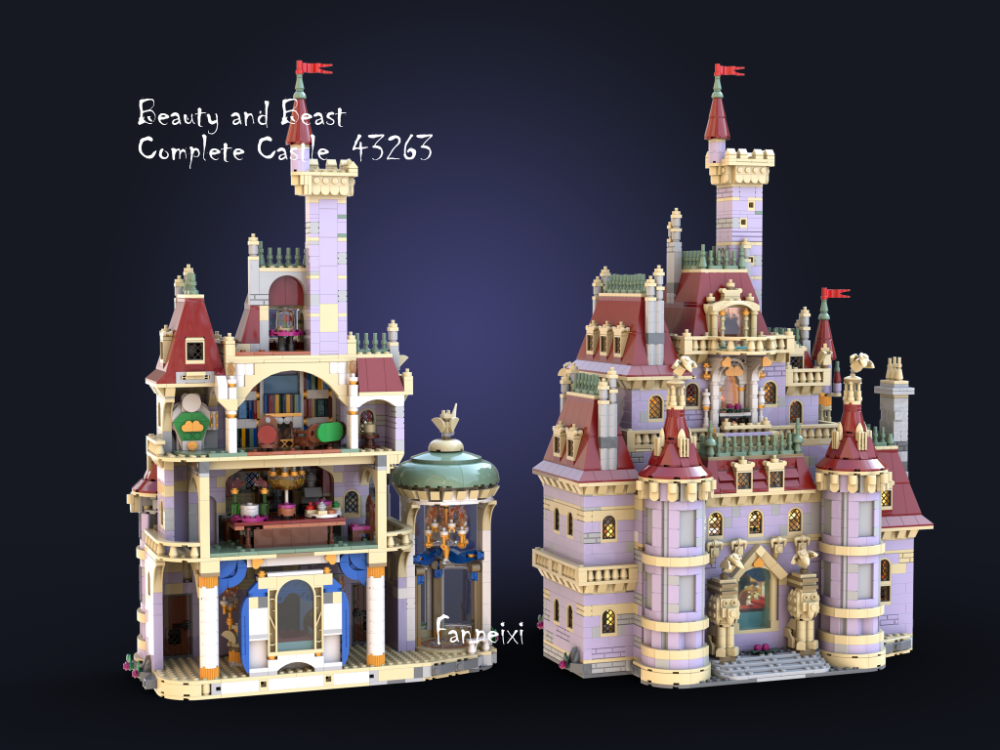 LEGO MOC-234606 Beauty and Beast Castle Complete by Fanpeixi