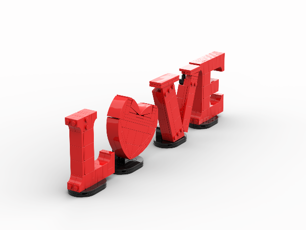 LEGO MOC-208993 Love lettering Valentine´s Day by CreatorExpert ...