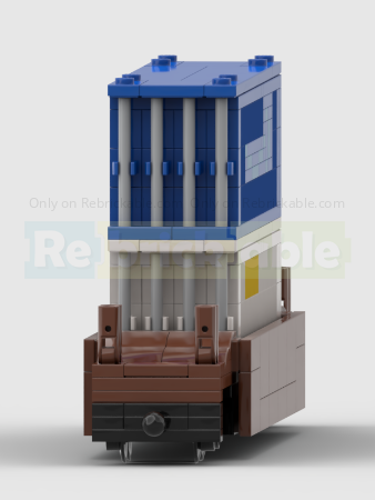 LEGO MOC-171952 4-Wide BNSF Freight Train Container Wagon Double ...