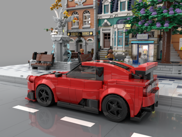 LEGO MOC Red Sportcar - 6 stud wide by Sanvan | Rebrickable - Build ...