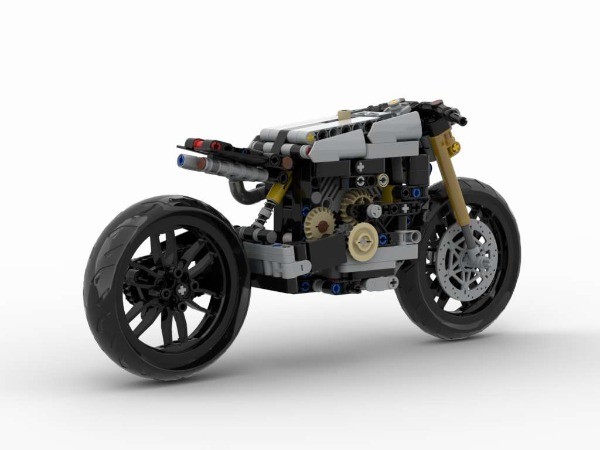 LEGO MOC 42107 KT600 Cafe Racer Ducati Panigale Alt Build by
