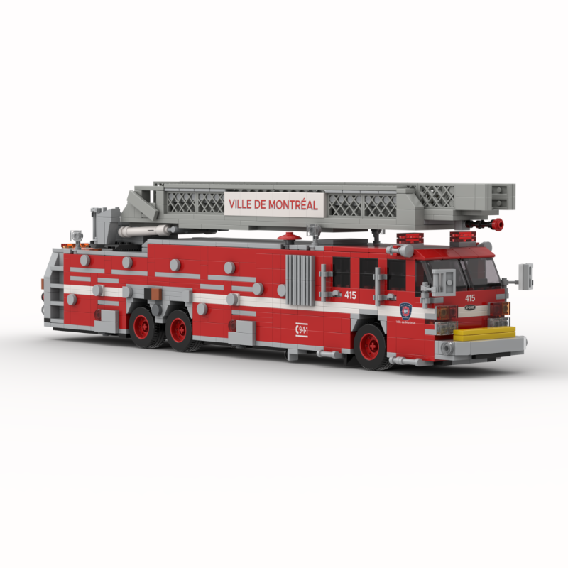 LEGO MOC-247116 1993 E-One Hurricane Ladder Truck Montreal Fire Service ...