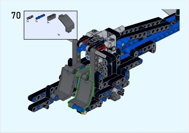 LEGO MOC-169815 Helicopter with gear driven rotating rotors by ...