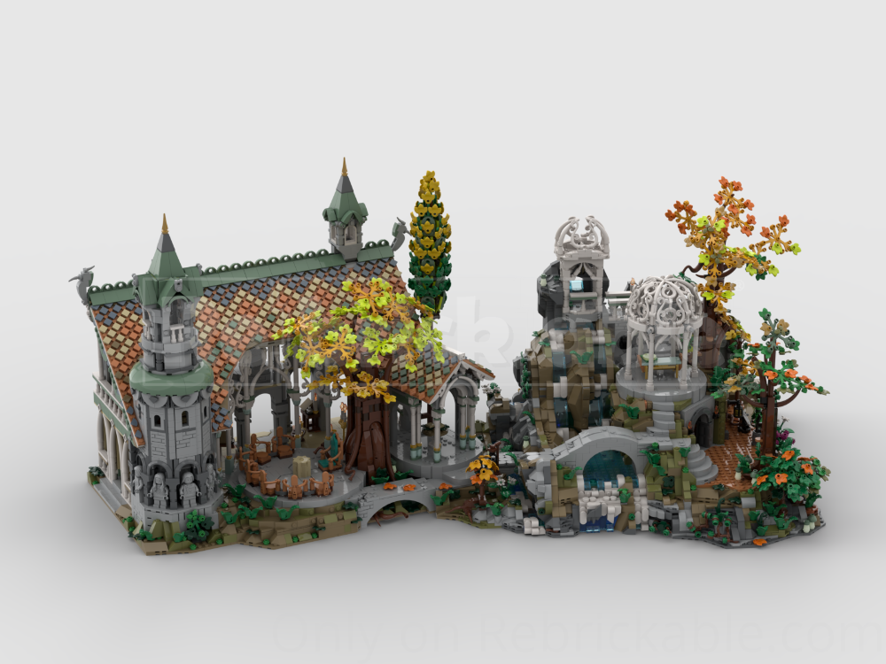 LEGO MOC-222918 Rivendell - Base for MOC-219022 (Segment 3 + Addon 1 ...