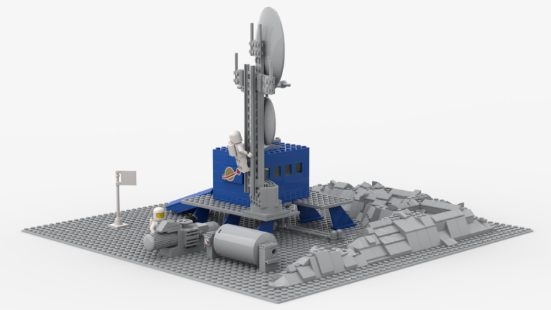 LEGO MOC-120180 Moonbase for the new 10497 Galaxy Explorer by