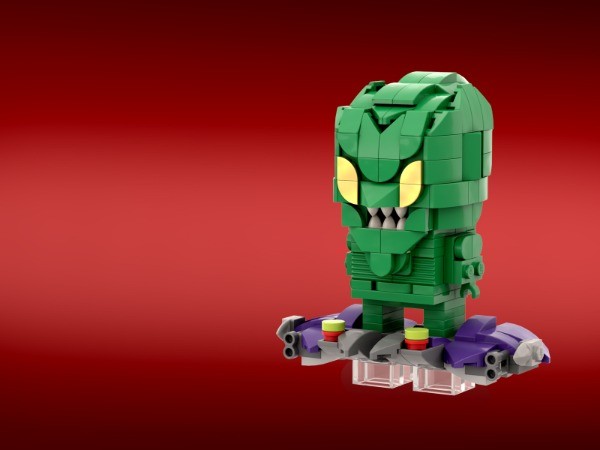 LEGO MOC Green Goblin With Glider Brickheadz by cheesebricks ...