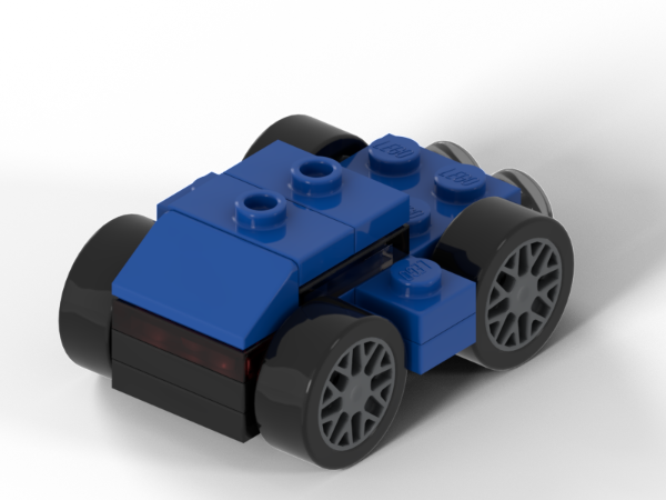 LEGO MOC Smallest drivable Family Car (blue) with rubber tyres by Matle ...