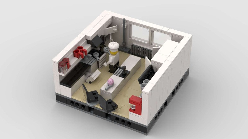LEGO MOC-142090 Open kitchen by fcarrasco | Rebrickable - Build with LEGO