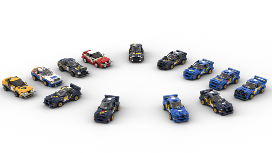 LEGO MOC-214622 Subaru Impreza'00 RAC Rally / Burns' Impreza S6 W25SRT ...