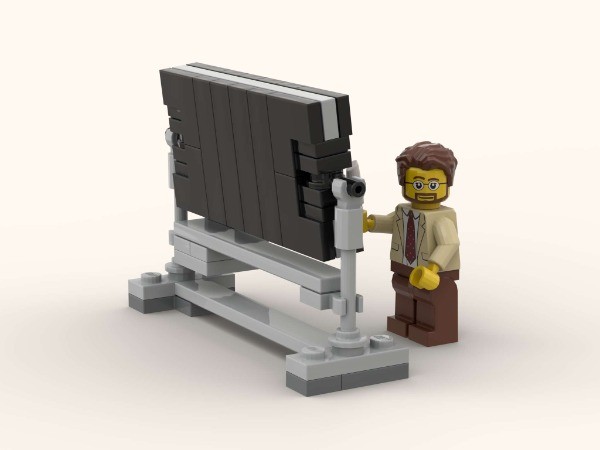 LEGO MOC-135426 Teacher with flipping double-sided blackboard by ...